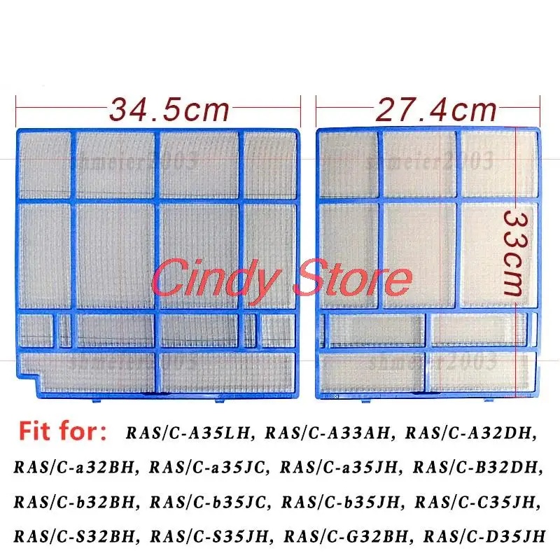 1set Air conditioning filter suiltable for HITACHI RAS-a32BH,RAS-a35JH,RAC-a35JC,RAS-b32BH RAS-b35JC,RAS-b35JH,RAS-G32BH