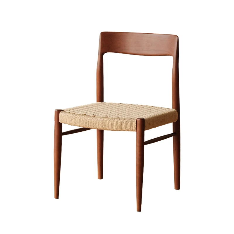 Sedie da pranzo antiche in legno Design minimalista sedie da pranzo Comfort ciliegia Rattan tessitura Sillas De Comedor mobili per la casa ZSBT