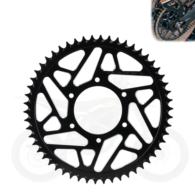 54T Chain Sprocket Rear Sprocket For Surron Ultra Bee,Aluminum Alloy Powersports Drive Sprockets