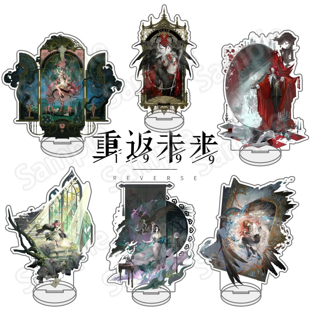 Nuevas figuras de anime de 15 cm de Reverse 1999, personajes especiales: Melania, Mercuria, Mondlicht, Mr. Duncan, Ms. Moissan, llavero con base acrílica.