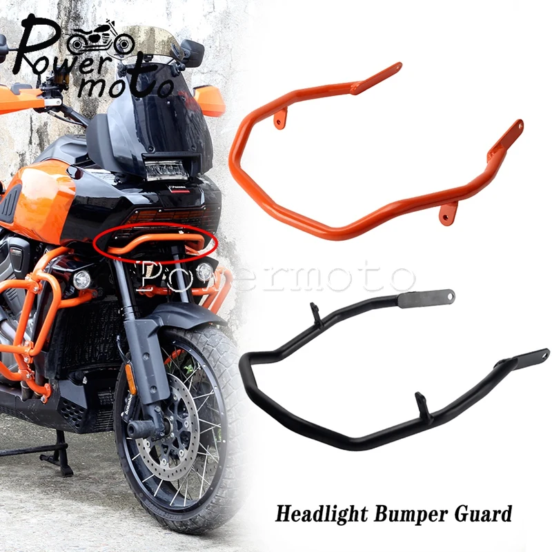 

For Harley Pan America 1250 Special RA1250S RA1250 Front Headlight Lamp Bracket Bumper Guard Crash Bar Protector Steel 2021-2024