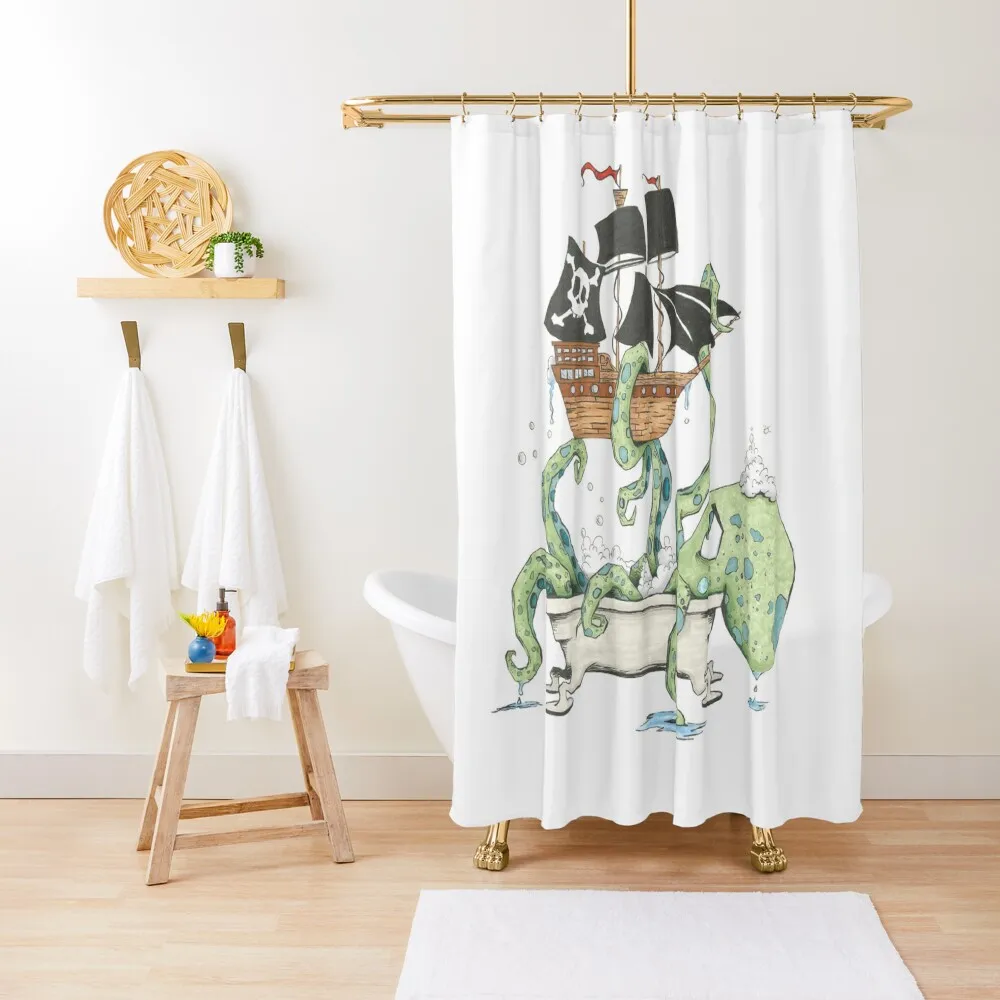 

Kraken in the Tub Shower Curtain Shower Waterproof Window Shower Sets For Bathroom Curtain