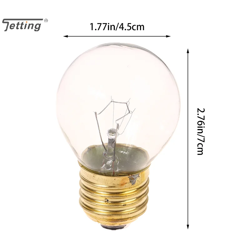 Ampoule de four à micro-ondes résistante à haute température, ampoules d'éclairage de cuisinière, degré, 230V, 300, 40W, 60W, 1 pièce