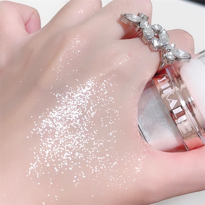 Glitzer-Feen-Highlighter-Puder für Bräute, Hochzeits-Highlighter, Hochglanz-Puder, Körperglitzer, Loses Puder, Funkelndes Party-Make-up – Detail 13