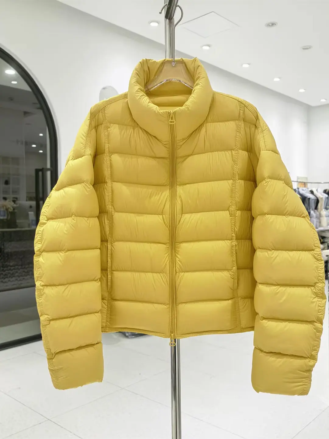 

High Quali Simple Collar Cotton Jaet Women's Faionable Versatile Winter New Arrival Trendy Small ence Single Item