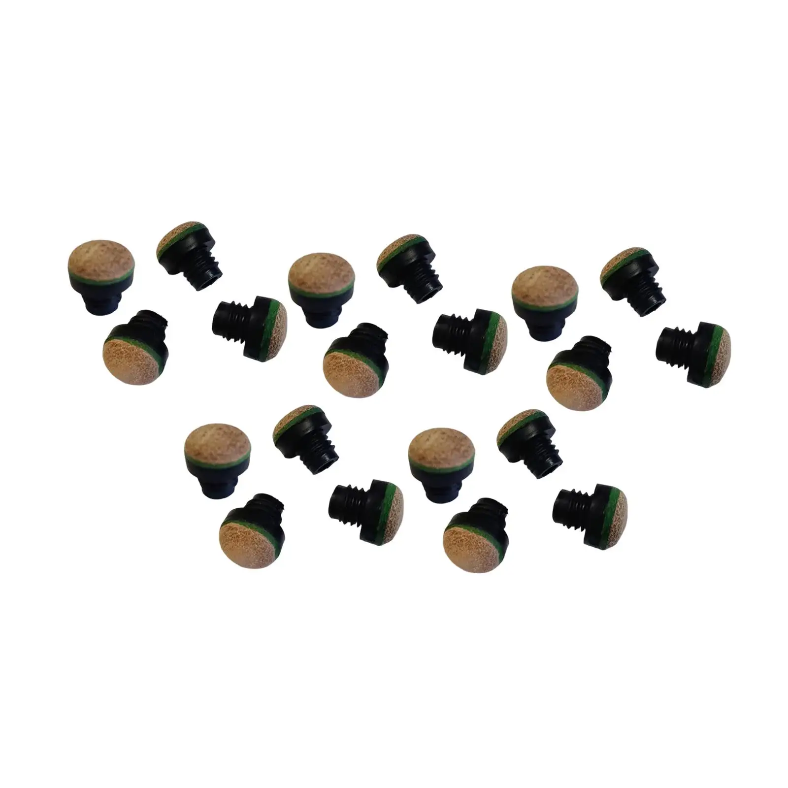 

20 шт. Насадки для бильярдных кий Насадки для стержней для бильярда Профессиональные аксессуары для бильярда 12 мм, простота установки, замена деталей