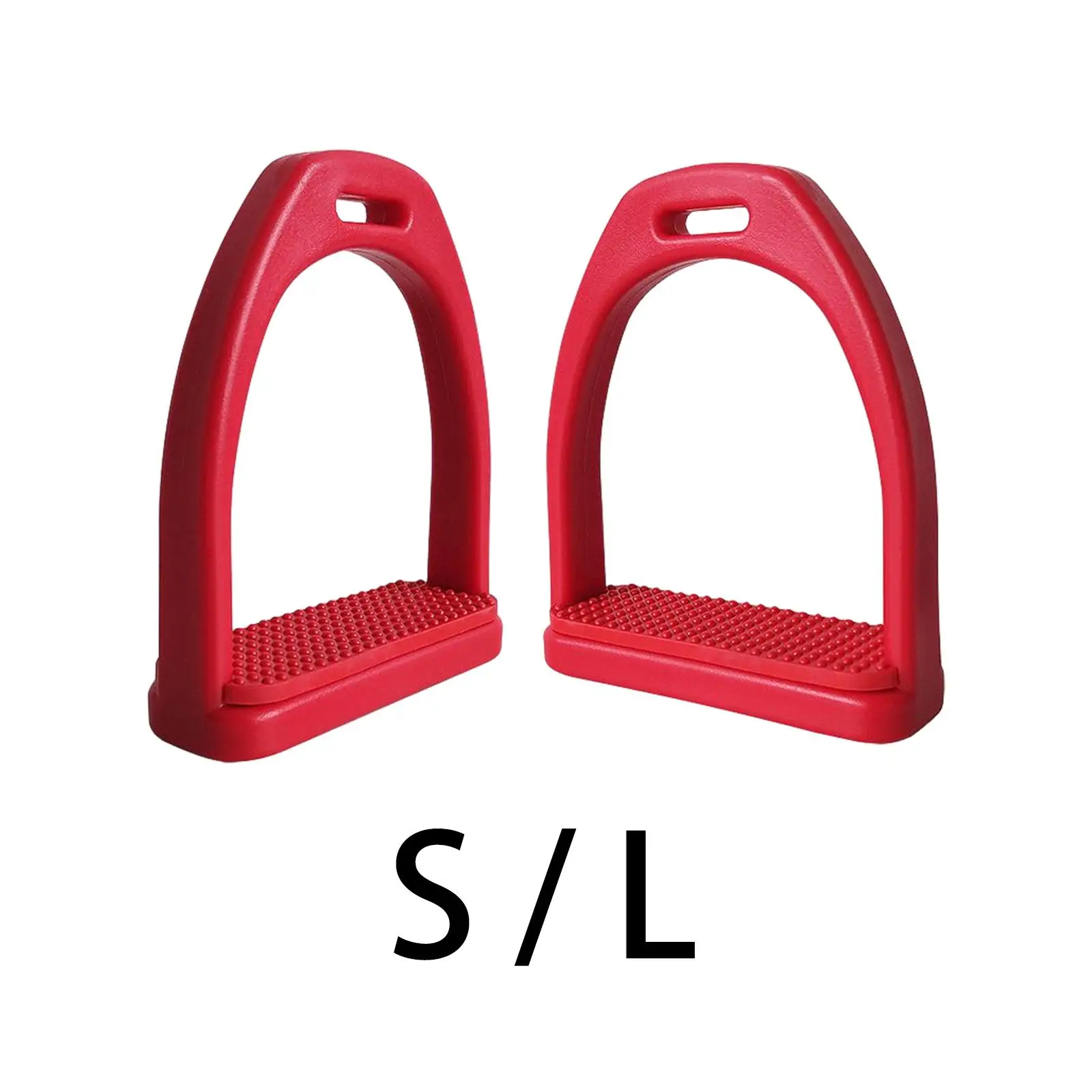 2Pcs Horse Riding Stirrups, High Strength Non Slip Rubber Pad, Equestrian Sports