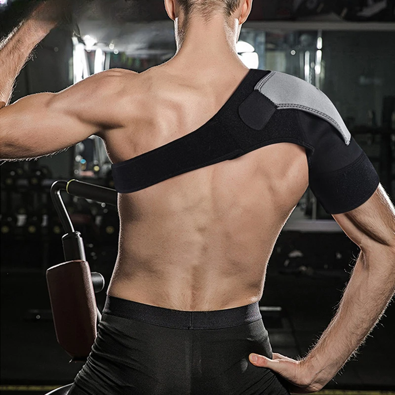 Adjustable Shoulder Support Brace Pad Belt Band Strap Wrap Neoprene Shoulder Compression Sleeves Back Brace Guard