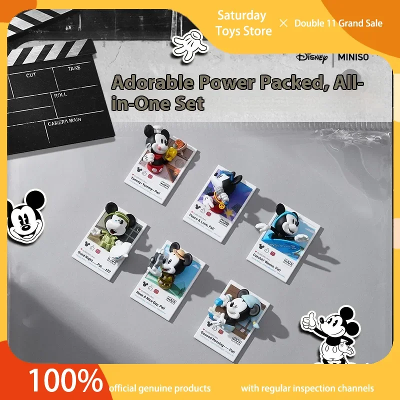 

Genuine【In Stock】Miniso Disney Mickey Mouse Fun Life Series 3d Magnetic Blind Box Birthday Gifts For Girls Mysterious Box