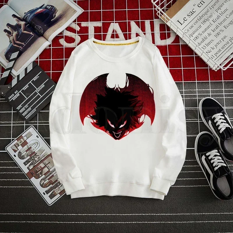 

Devilman Crybaby Debiruman Japan Anime Sweatshirt Print Trend Mens Clothes Hip-Hop Male Crewneck Men