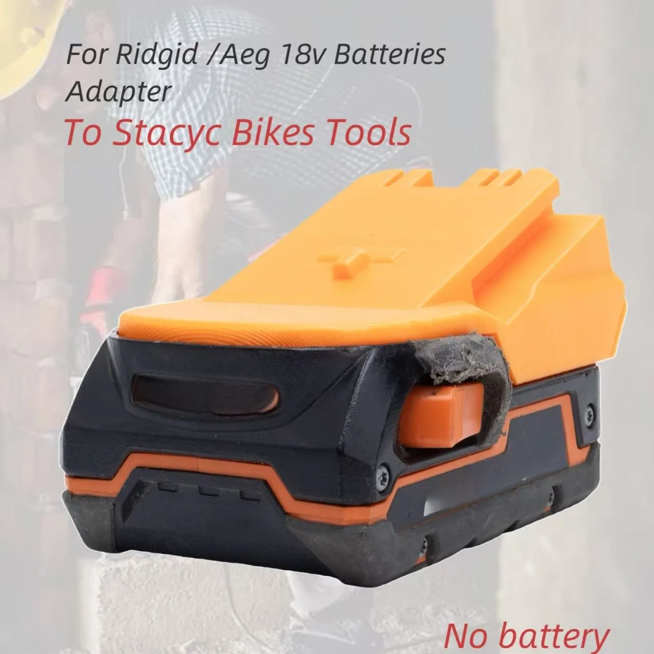 

Adapter For Ridgid / 18v AEG compatible To For Stacyc Bikes Tools Battery Converter(Not include tools and battery）