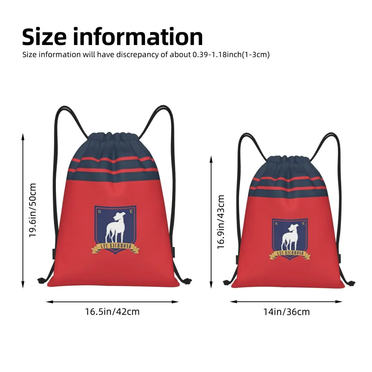 Ted Lasso Drawstring Backpack Sports Gym Bag AFC Richmond Football String Sackpack for Exercise
