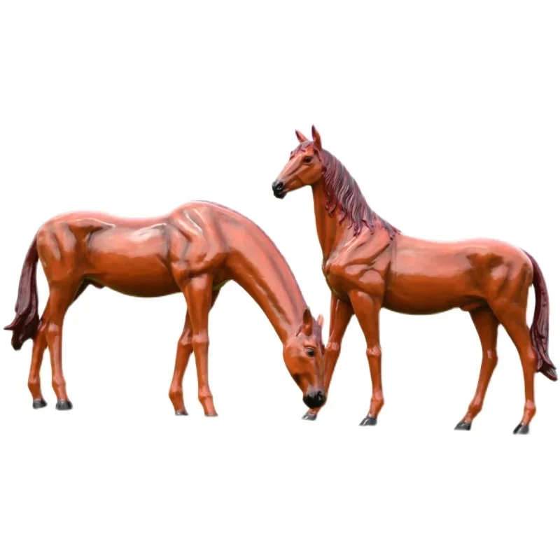 

Tll Simulation Horse Sculpture Frp Decoration Landscape Shopping Mall Scenic Spot