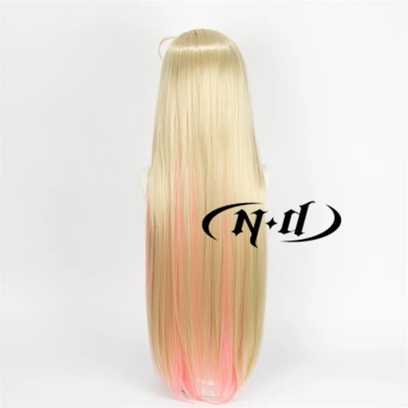 ND Zhan He 코스프레 헤어 가발 게임 코스프레 왕국 재, 롱 믹스 컬러 헤어, 코스튬 게임 테마 파티용 내열성