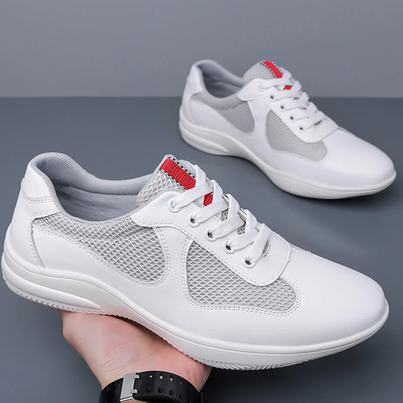 

2026 Summer New Men Shoes Breathable Mesh Casual Sneakers For Man Outdoor Flat Non-slip Fashionable Travel Walking Shoes Men