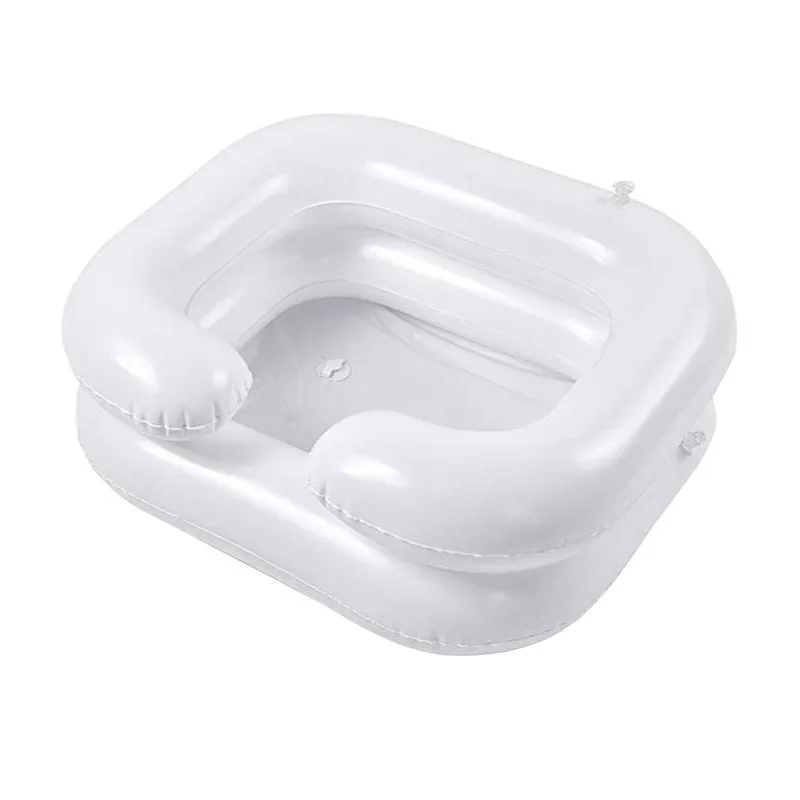 

Bed Rest Nursing Aid Sink Portable With Drain Tube for The Disabled Inflatable Shampoo Basin Tub Shampoo Tray Hair Washing Basin