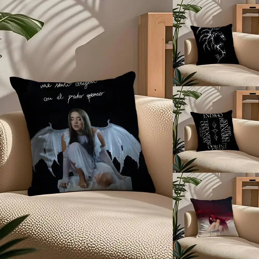 

L-Lola I-Indigo Pillow Case Custom Printed Brushed Fleece Pillow, Baby Skin-Touch, Eco-Friendly Dye-Sublimation Cushion For Home