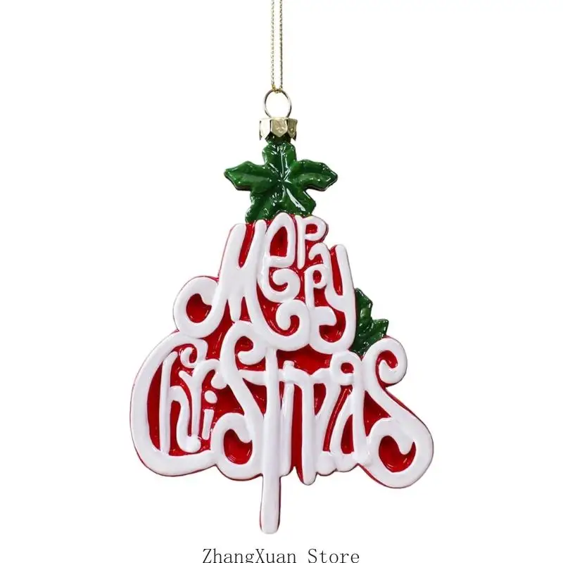 Saisonale Weihnachtsdekoration für den Innenbereich mit Kordelschlaufe zur Verwendung Baum 3XUF – Detail 3