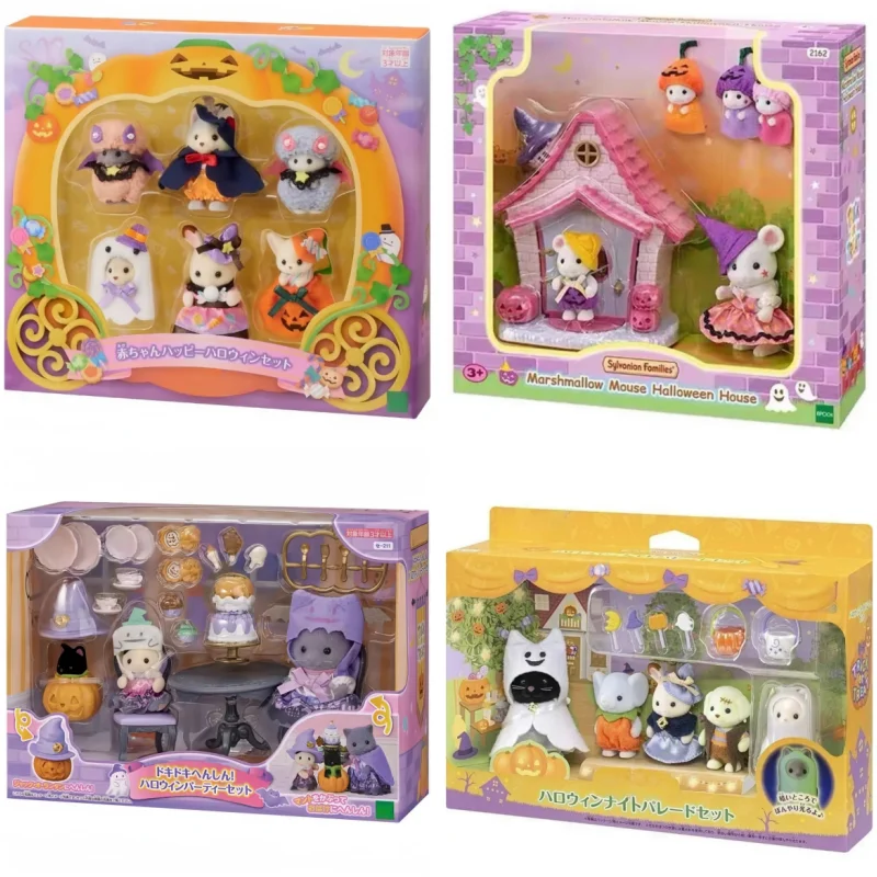 

Редкий ограниченный стиль Sylvanian Families, аниме-фигурки, комплект костюмов на Хэллоуин, семейная кукла, украшение, подарок на день рождения, игрушки