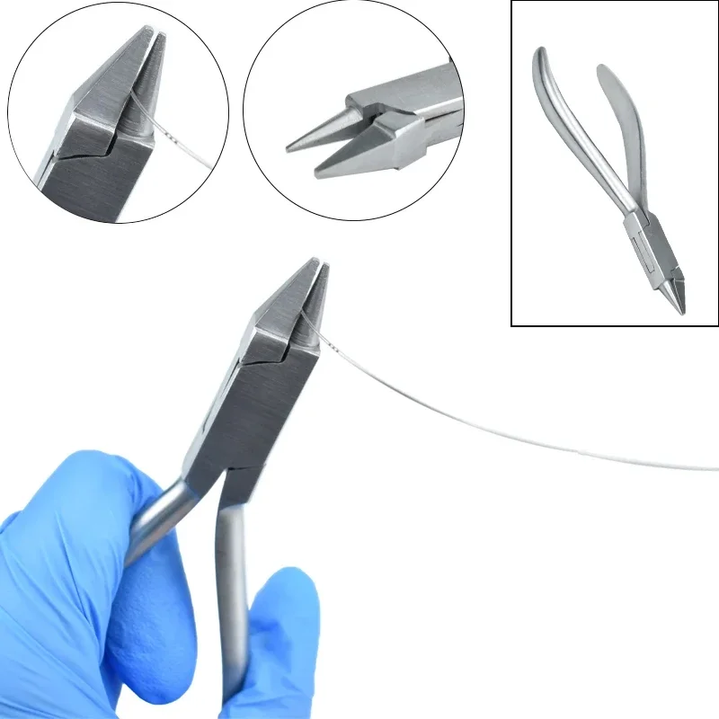 

Dental Orthodontic Pliers Wire Bending Tools for Braces Orthodontist Forceps Stainless Steel Loop Forming Instrument