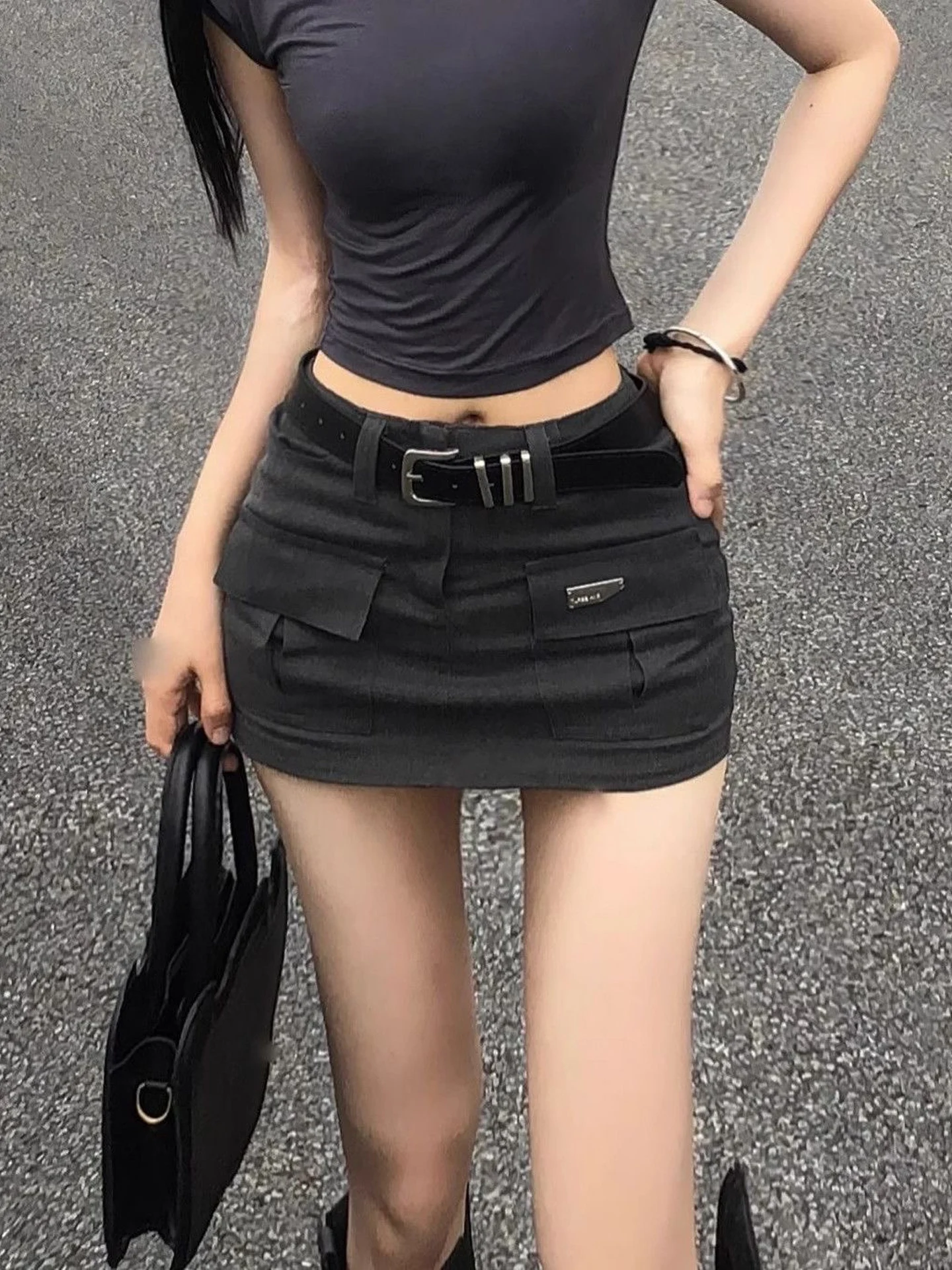 American Retro High Waist Short Skirt Workwear Style Women's Autumn New Hot Girl Slim Fit Bodycon  Skirt Pure Desire
