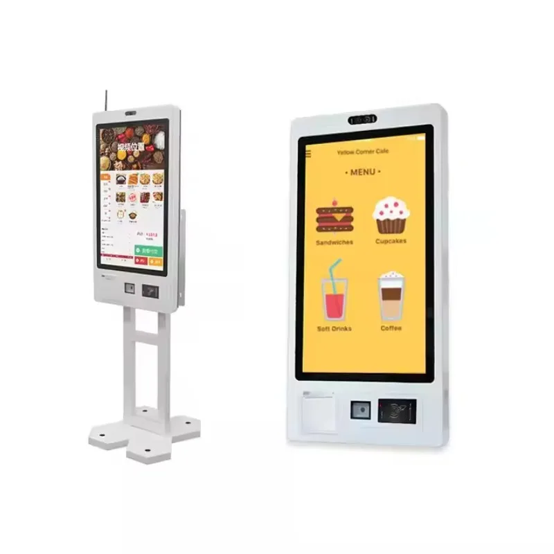 Restaurants POS Terminal Ordering Kiosk Smart Digital Food Ordering Kiosk Machine