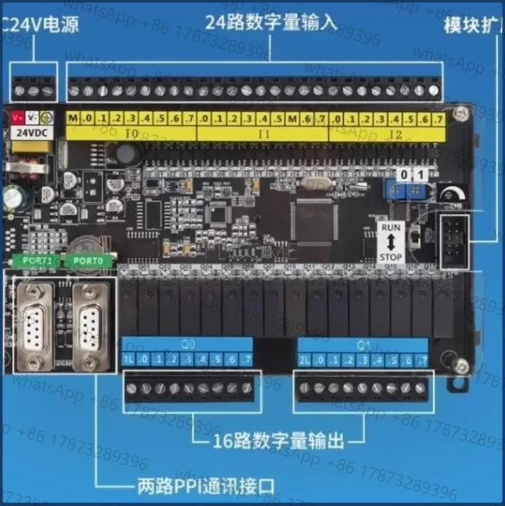 Single Board PLC CPU 222 224 224XP 226 14/24/30/40 DIO for Siemens S7-200 CPU224 CPU226 CN PPI, Analog Ethernet Optional