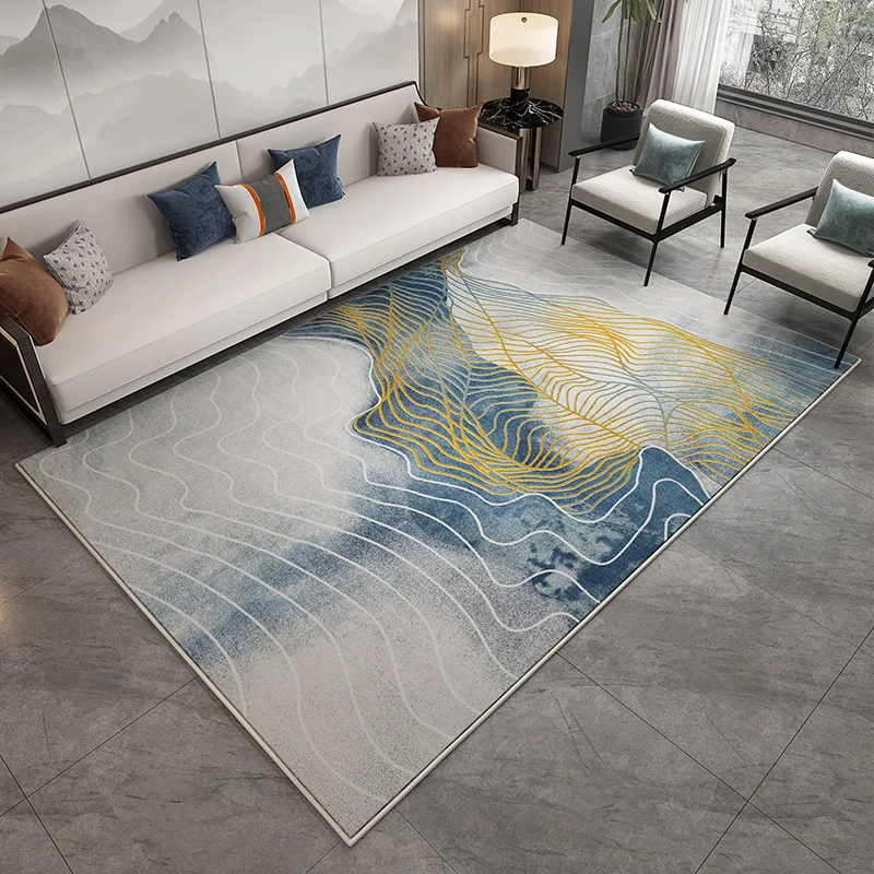 

Chinese Style Living Room Carpet Coffee Table Floor Mat Blanket Nordic Abstract Home Bedroom Area Rug Modern Art Study Carpet