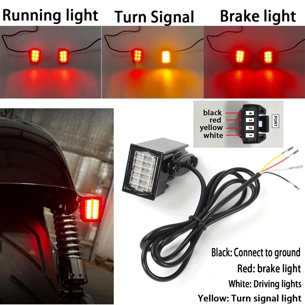 

Светодиодный задний указатель поворота и стоп-сигнал для мотоциклов Harley Softail Street Bob (FXBB/FXBBS) и Softail Standard (FXST) 2018-2024 гг.