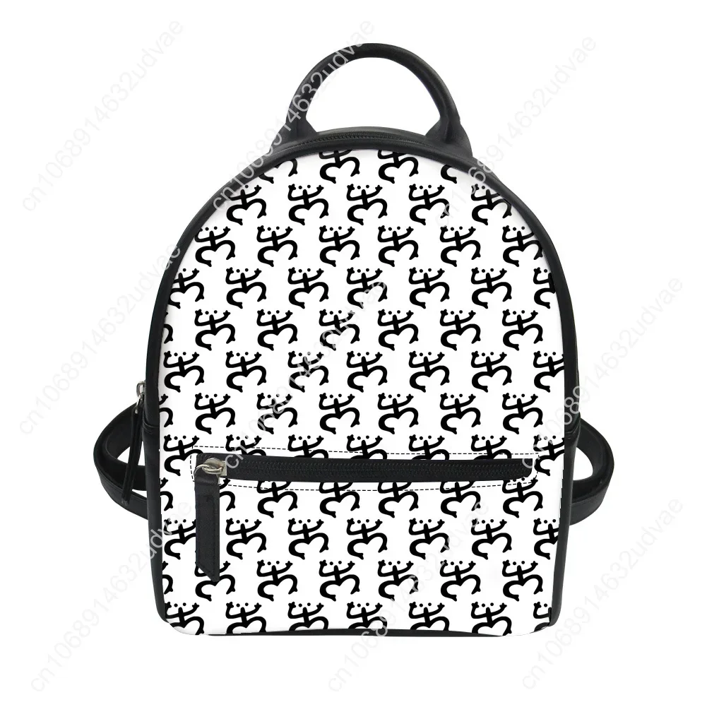 Coqui Taino Backpack Purse Women Schoolbags Personalized Double Shoulder Bag High Quality Daypack Leather Travel Bag Gift