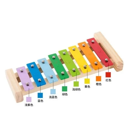 Houten octaaf handpercussie-instrument voor kinderen, intellectuele percussie voor kinderen, muziek speelgoed xylofoon