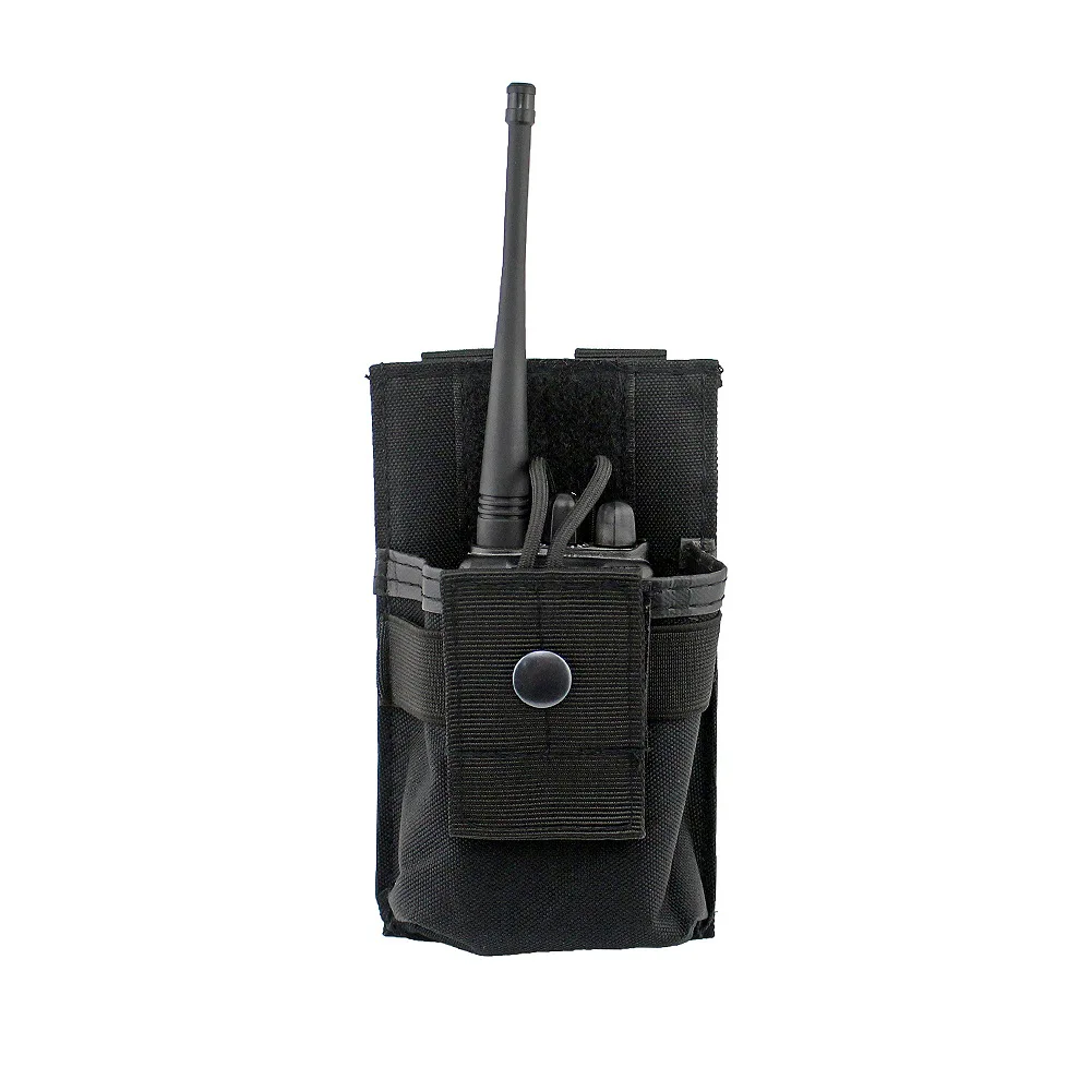 1000D Tactical Radio Pouch Walkie Talkie Holster Phone Holder Hunting Waist Belt Pack EDC Bag Molle Magazine Pouches