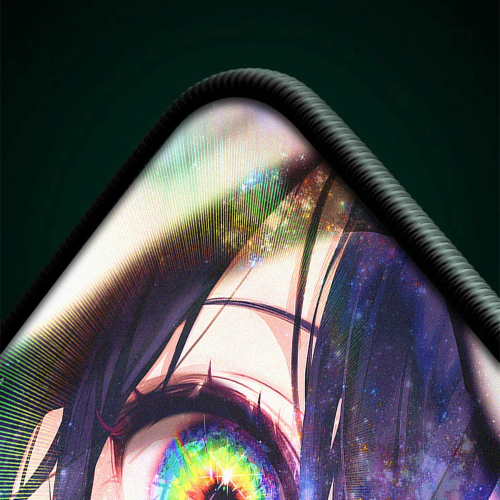 Colorful Universe Eye Anime Mousepad Art Non-Slip E-Sports Gaming Mouse Pad Waterproof Ultrafine Surface Desk Mat Big Mouse Mat