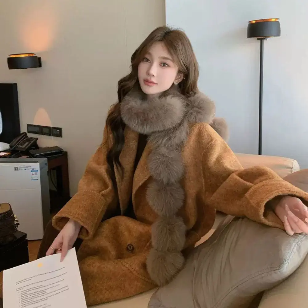 

Ретро искусственный кроличий мех магнитный шарф из искусственного меха утолщенный шарф в корейском стиле мягкий теплый однотонный нагрудник для девочек