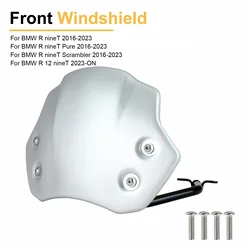 For R nineT Pure/Scrambler Front Windshield 2016 2017 2018 2019 2020 2021 2022 2023 R12 nineT 2023-ON Fairing Windscreen