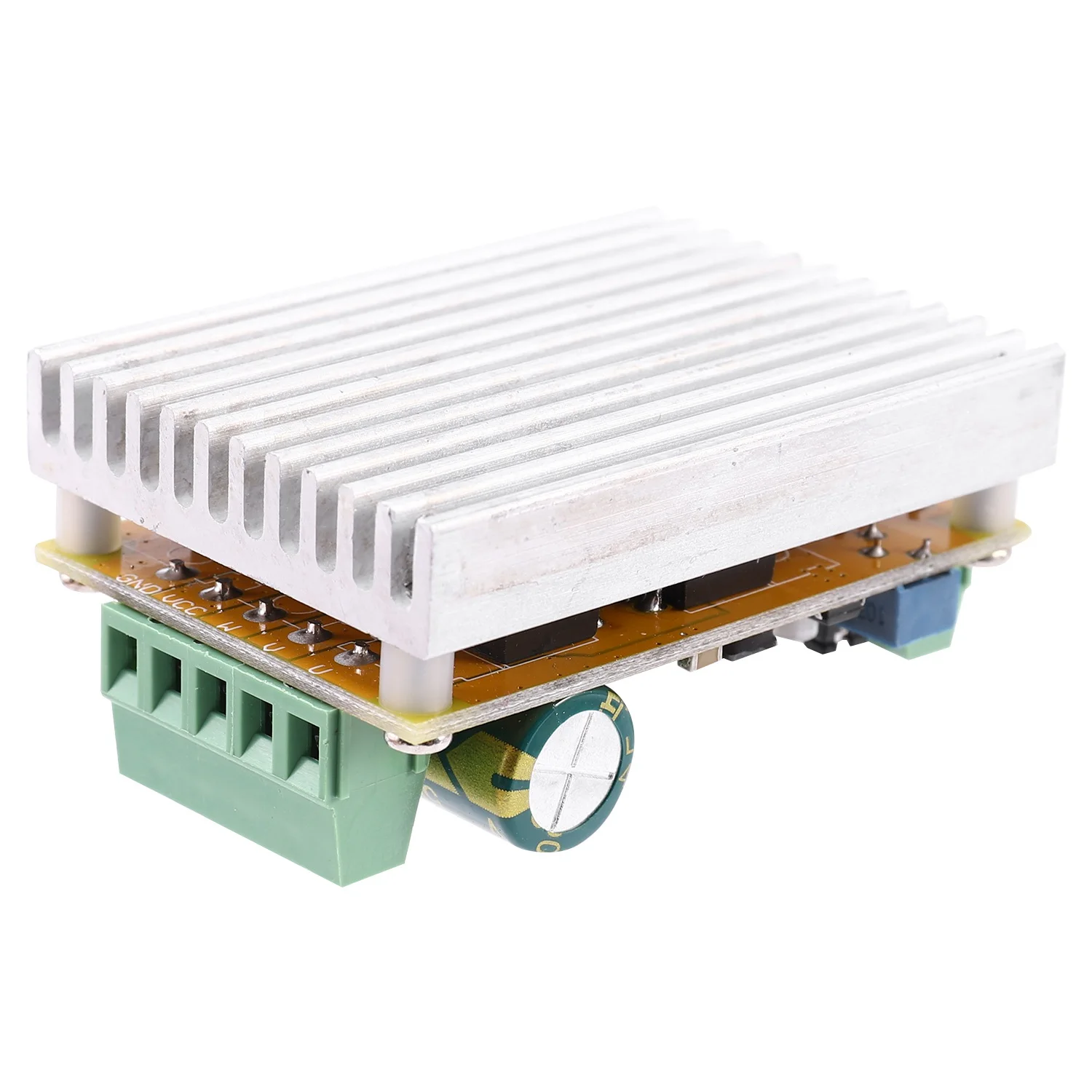 HGHO 380W 3 Phases Brushless Motor Controller Board(No/Without Hall Sensor) BLDC PWM PLC Driver Board DC 6.5-50V