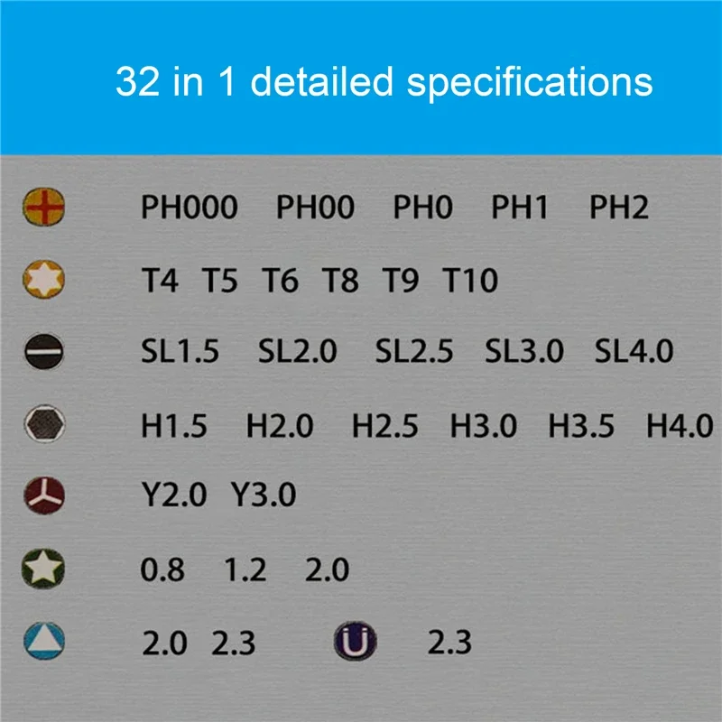32 في 1 مفك مجموعة الدقة المغناطيسي بت مفكات المسمار مقبض أطقم الهاتف الكمبيوتر إصلاح الأدوات اليدوية لكاميرا ساعة آيفون
