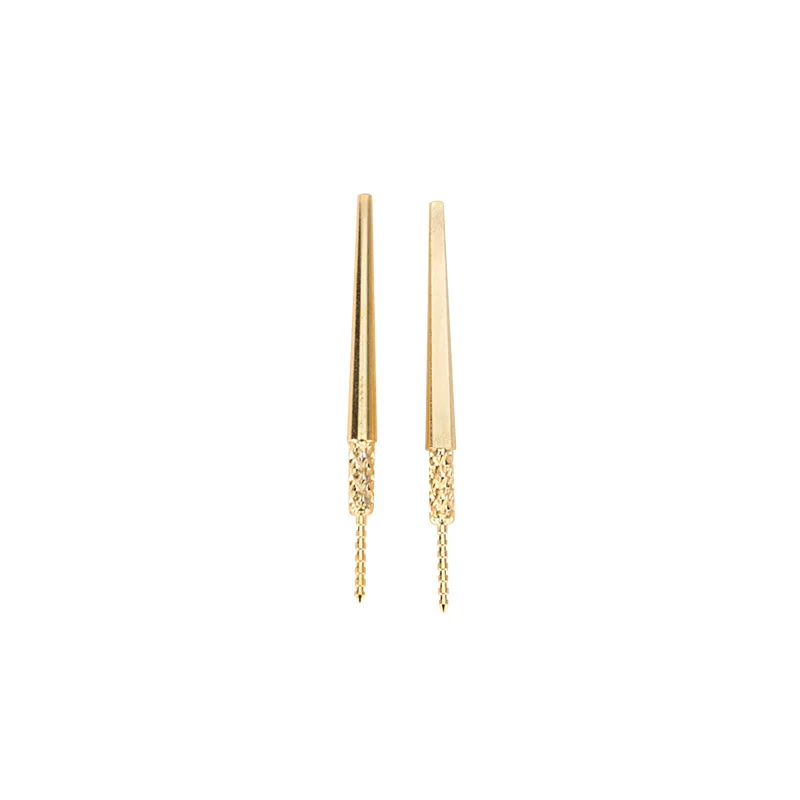 Lab Brass Dowel Stick Pins With Spike Pitch Brass Pin for Plaster Stone Die Model Work 250-1000 Pieces Per Bag