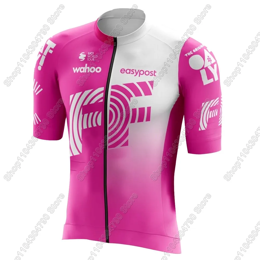 

EFFUl Cycling Jersey 2026 Set Mens Pink USA Clothing Road Bike Suit Mountain Bicycle Shirt Bib Shorts MTB Maillot