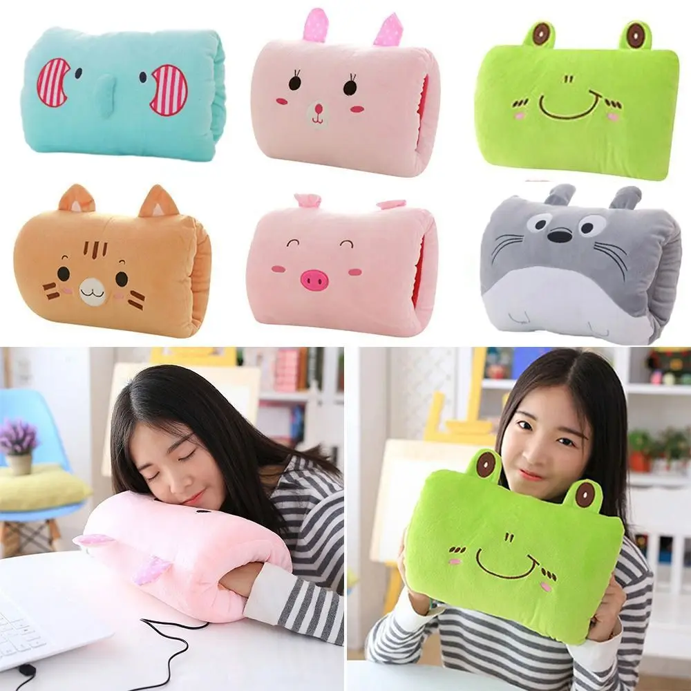 Cuscini di peluche per bambini Scaldamani Guanti Adulti Cartoon Cuscini per pisolino Cuscini Scaldamani creativi Peluche Giocattolo per bambini Regalo
