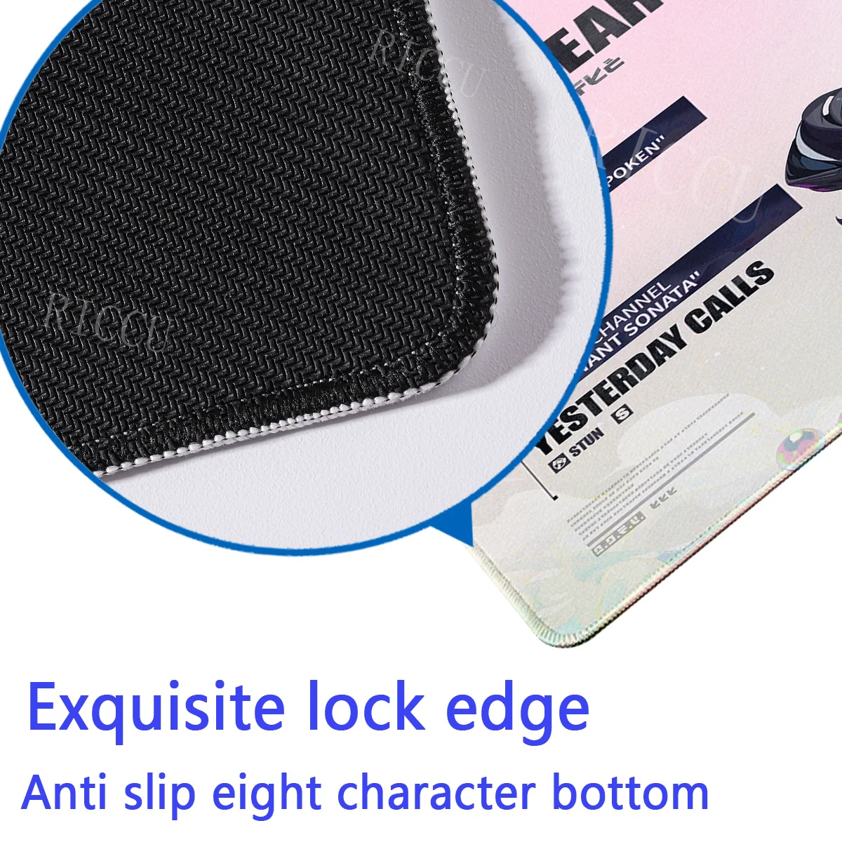 لوحة ماوس ديالين هوشيمي ميابي إلين جو زينليس زون زيرو زد زد زد Kawaii أنيمي فتاة لعبة ماوس الوسادة كبيرة المطاط لوحة المفاتيح حصيرة مكتب #6