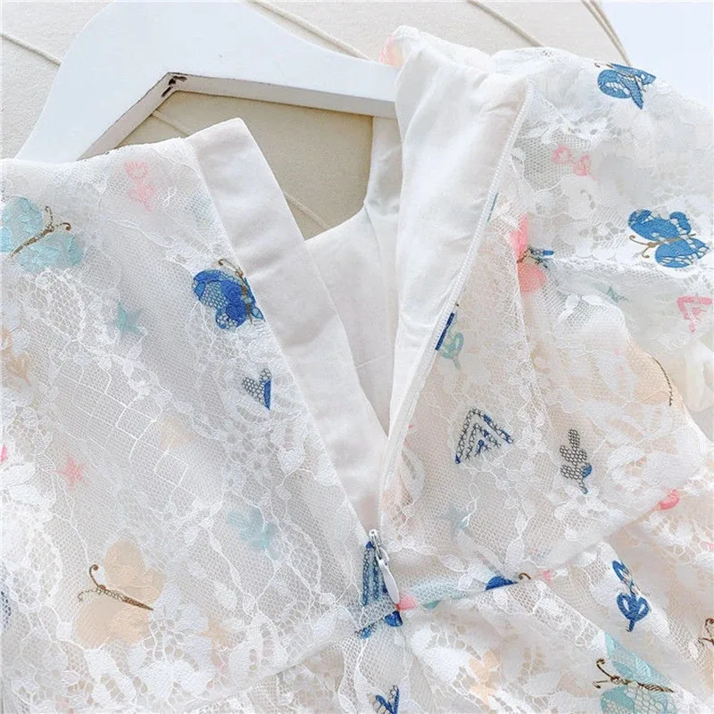 فستان الأميرة للفتيات الصغيرات فستان عيد ميلاد للأطفال بعطلات 2 3 4 5 6 7 8 9 سنوات