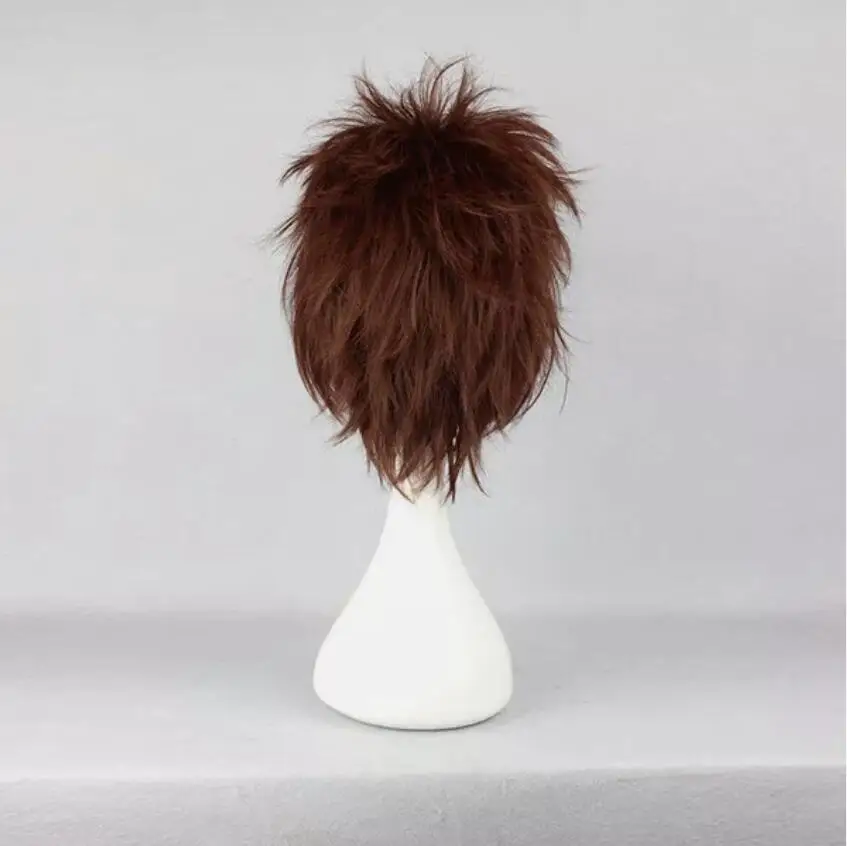 Perruque Cosplay Synthétique Courte, Perruques de ix, Cheveux Anime, Degré, 30cm, 11.8 ", Rouge