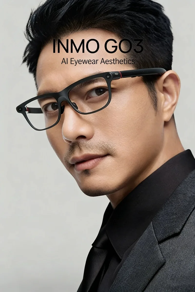 Original INMO GO3 Smart AI Display Glasses, Exclusive Accessories: Charging Case,Replace Battery for INMO GO3 Glasses