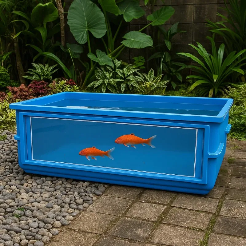 Acrylglasfenster, Glasfaser, Glasfaserverstärkter Kunststoff, lebender Fisch, Koi-Teichbehälter für die Aquakultur im Innen- und Außenbereich