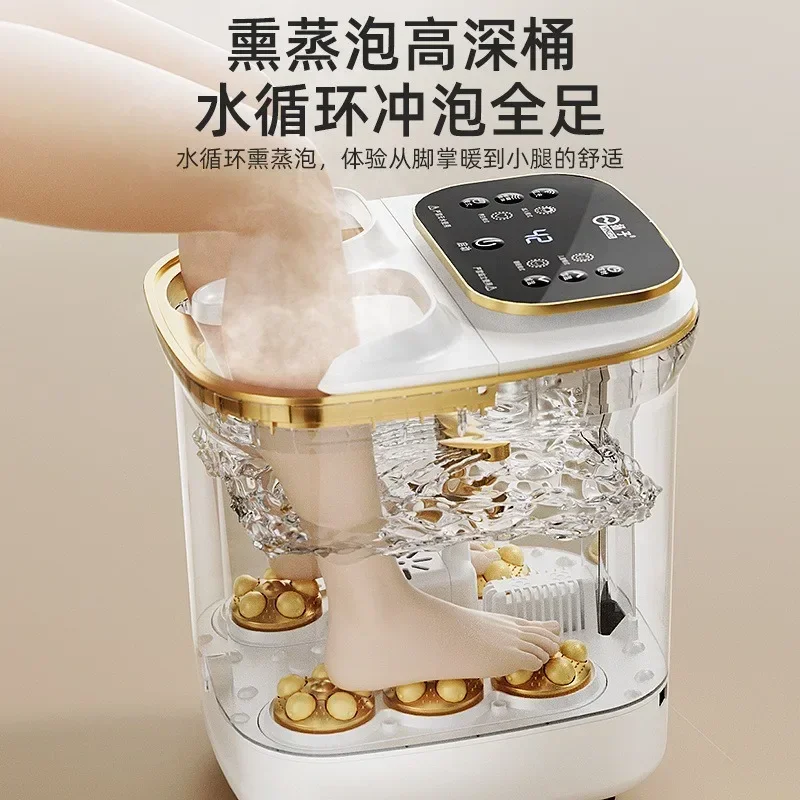 PTC Quick Heating 4 Modes Digital Display New Smart Foot Soaking Jacuzzi, Fully Automatic Heating Home Massage Foot Soaki
