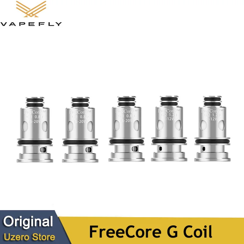 5pcs/lot Original Vapefly FreeCore G Coil 0.8ohm 1.2ohm Vapoirizer For E Cigarette Galaxies Air Tank Galaxies kit MTL DL Vape