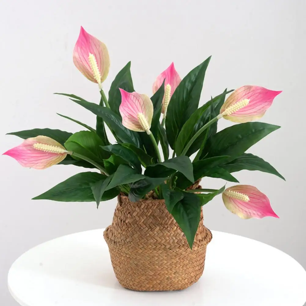 Multi-use Reusable Elegant Realistic Artificial Spathiphyllum for Wedding