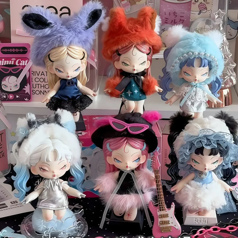 

Authentic Original Dodo Nami Midnight Disco Blind Box Cute Fashion Trend Ornament Toy Figurine Figurine Figurine Girl Birthday G