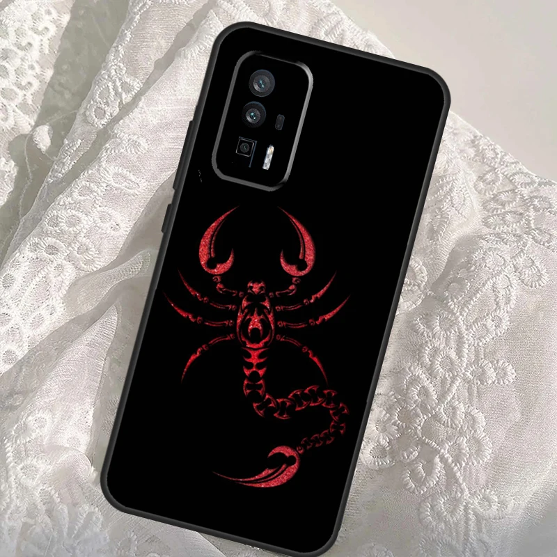 Animal Scorpio Case For Xiaomi 14T 11T 12T 13T Pro 13 14 Ultra POCO X6 Pro M6 X3 X5 M5s F3 F5 F6 Cover